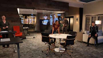 FOUND -- "Missing While Forgotten" Episode 113 -- Pictured: (l-r) Kelli Williams as Margaret Reed, Shanola Hampton as Gabi Mosely, Karan Oberoi as Dahn Rana, Gabrielle Elise Walsh as Lacey Quinn -- (Photo by: Matt Miller/NBC)