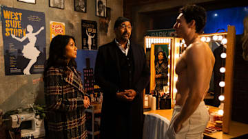 THE IRRATIONAL -- "Bad Blood" Episode 203 -- Pictured: (l-r) Karen David as Rose Dinshaw, Jesse L. Martin as Alec Mercer, Sean Yves Lessard as Zane