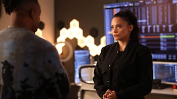 FOUND -- "Missing While Heather" Episode 218 -- Pictured: (l-r) Arlen Escarpeta as Zeke, Gabrielle Walsh as Lacey -- (Photo by: Matt Miller/NBC)