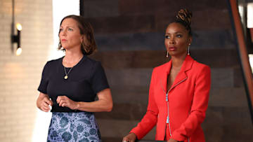 FOUND -- "Missing While Matched" Episode 214 -- Pictured: (l-r) Kelli Williams as Margaret, Shanola Hampton as Gabi Mosely, -- (Photo by: Matt Miller/NBC)