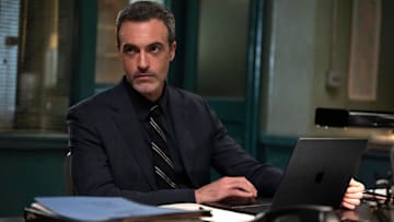 LAW & ORDER -- "Crossing Lines" Episode 24015 -- Pictured: Reid Scott as Detective Vincent Riley -- (Photo by: Virginia Sherwood/NBC)