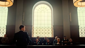 THE RAINMAKER -- Episode 110 -- Pictured in this screengrab: Milo Callaghan as Rudy Baylor -- (Photo by: USA Network)