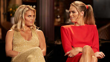 SOUTHERN CHARM -- "Reunion" -- Pictured: (l-r) Madison LeCroy, Olivia Flowers -- (Photo by: Clifton Prescod/Bravo)