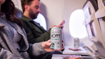 Lagunitas Hoppy Refreshers on board Alaska Airlines