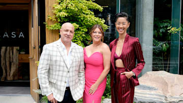 Top Chef Season 22 judges, Tom Colicchio, Gail Simmons, and Kristen Kish