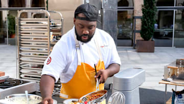Chef Tristen Epps cooks in Milan during Top Chef Season 22