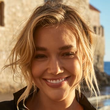 Olivia Ponton was photographed by James Macari in Montenegro. 