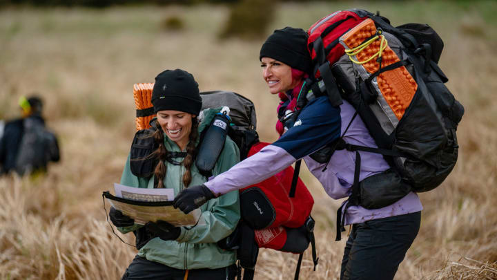 RACE TO SURVIVE: NEW ZEALAND -- "Water and Ice" Episode 201 -- Pictured: (l-r) Rhandi Ohrme, Ashley Paulson -- (Photo by: Daniel Allen/USA Network)