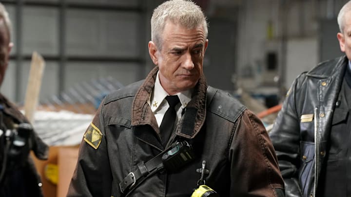 CHICAGO FIRE -- "Relief Cut" Episode 13012 -- Pictured: Dermot Mulroney as Chief Dom Pascal -- (Photo by: Elizabeth Sisson/NBC)