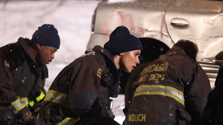 CHICAGO FIRE -- "Bar Time" Episode 13014 -- Pictured: Miranda Rae Mayo as Stella Kidd -- (Photo by: George Burns Jr/NBC)