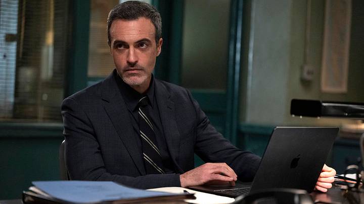 LAW & ORDER — “Crossing Lines” Episode 24015 — Pictured: Reid Scott as Detective Vincent Riley — (Photo by: Virginia Sherwood/NBC)