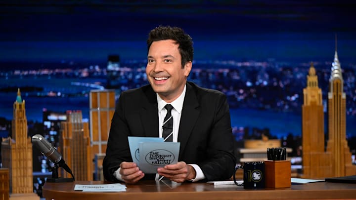 THE TONIGHT SHOW STARRING JIMMY FALLON -- Episode 2190 -- Pictured: Host Jimmy Fallon during Hashtags on Wednesday, September 24, 2025 -- (Photo by: Todd Owyoung/NBC)