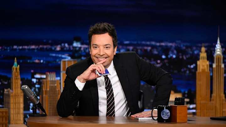 THE TONIGHT SHOW STARRING JIMMY FALLON -- Episode 2204 -- Pictured: Host Jimmy Fallon during Who Said It? on Monday, October 27, 2025 -- (Photo by: Todd Owyoung/NBC)
