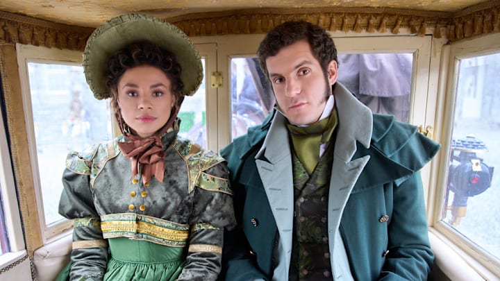 A period adaptation of Jane Austens Sense and Sensibility. After a change in circumstances, Marianne is torn between two men, while Elinor longs for a man beyond reach. Photo: Carlyss Peer, Daniel Boyd Credit: ©2024 Hallmark Media/Photographer: Steffan Hill