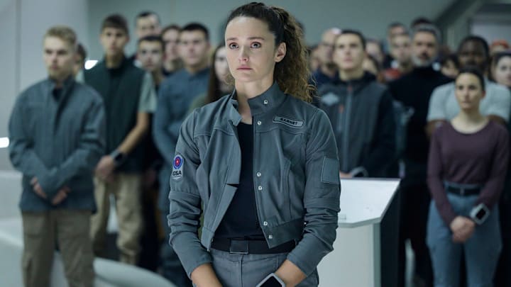 THE ARK -- "It Should Have Been You" Episode 210 -- Pictured: Christie Burke as Lt. Sharon Garnet -- (Photo by: Aleksandar Letic/Ark TV Holdings, Inc./SYFY)