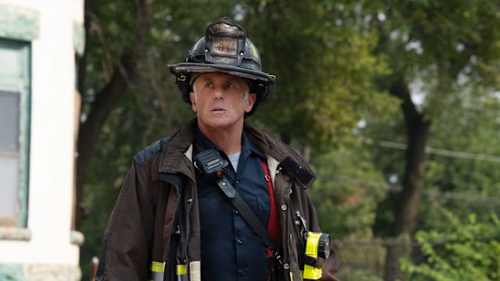 CHICAGO FIRE -- "Kicking Down Doors" Episode 1401 -- Pictured: David Eigenberg as Christopher Herrmann -- (Photo by: Peter Gordon/NBC)