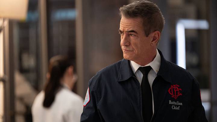 CHICAGO P.D. -- "Reckoning, Part 3" Episode 1317 -- Pictured: Dermot Mulroney as Chief Dom Pascal