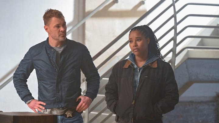 CHICAGO P.D. -- "Vows" Episode 12022 -- Pictured: (l-r) Patrick John Flueger as Officer Adam Ruzek, Toya Turner as Kiana Cook -- (Photo by: Lori Allen/NBC)