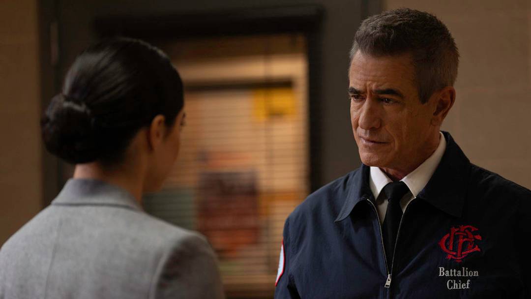 CHICAGO FIRE -- "Hit and Run" Episode 1413 -- Pictured: Dermot Mulroney as Dom Pascal 