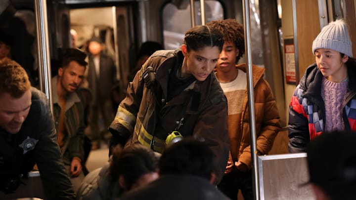 CHICAGO MED -- "In The Trenches: Part II" Episode 1011 -- Pictured: Miranda Rae Mayo as Stella Kidd -- (Photo by: George Burns Jr/NBC)