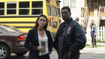 CHICAGO FIRE -- "Ignite on Contact" -- Episode 602 -- Pictured: (l-r) Melissa Ponzio as Donna Boden, Eammon Walker as Wallace Boden -- (Photo by: Elizabeth Morris/NBC)