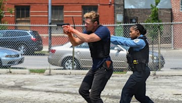 CHICAGO P.D. -- "Blood Bleeds Blue" Episode 12002 -- Pictured: (l-r) Patrick John Flueger as Officer Adam Ruzek, Toya Turner as Kiana Cook -- (Photo by: Lori Allen/NBC)