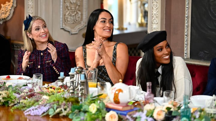 THE TRAITORS -- "All This Murderous Power" Episode 305 -- Pictured: (l-r) Britney Haynes, Nikki Garcia, Ciara Miller -- (Photo by: Euan Cherry/Peacock)