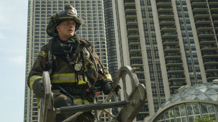 CHICAGO FIRE -- "Down Is Better" Episode 606 -- Pictured: David Eigenberg as Christopher Herrmann -- (Photo by: Elizabeth Morris/NBC)