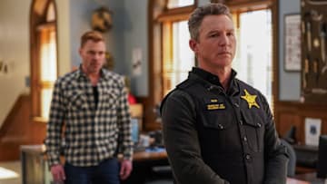 CHICAGO P.D. -- "Open Casket" Episode 12021 -- Pictured: (l-r) Patrick John Flueger as Officer Adam Ruzek, Shawn Hatosy as Deputy Chief Reid -- (Photo by: Elizabeth Sisson/NBC)