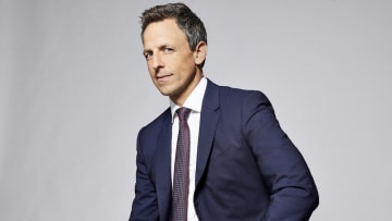 LATE NIGHT WITH SETH MEYERS -- Season: 5 -- Pictured: Seth Meyers -- (Photo by: Lloyd Bishop/NBC)