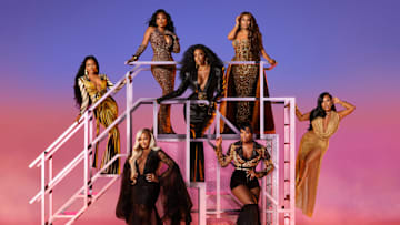 THE REAL HOUSEWIVES OF ATLANTA -- Season:16 -- Pictured: (l-r) Brit Eady, Phaedra Parks, Angela Oakley, Porsha Williams, Shamea Morton Mwangi, Drew Sidora, Kelli Ferrell -- (Photo by: Gizelle Hernandez/James Bianchi/Bravo)