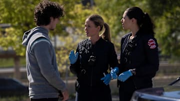 CHICAGO FIRE -- "Untouchable" Episode 13007 -- Pictured: (l-r) Jocelyn Hudon as Lyla Novak, Hanako Greensmith as Violet Mikami