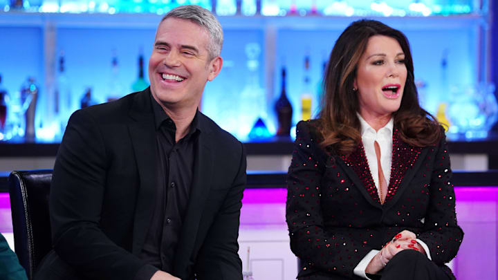 VANDERPUMP RULES -- "Reunion" -- Pictured: (l-r) Andy Cohen, Lisa Vanderpump -- (Photo by: Nicole Weingart/Bravo)