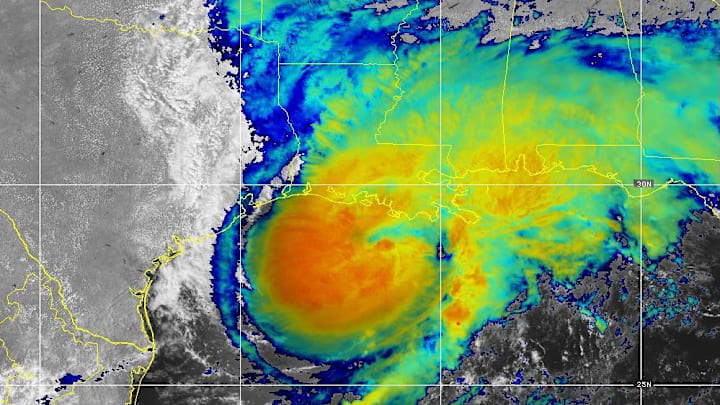 Hurricane Francine, which has now been downgraded to tropical storm status, is expected to drop as much as six inches of rain and possibly launch isolated tornadoes as it passes through Georgia this weekend. They may play havoc with the state's schedule of high school football over the weekend.