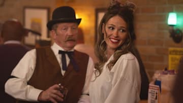 CHICAGO FIRE -- "Ghosts" Episode 1405 -- Pictured: (l-r) Christian Stolte as Randall McHolland, Jocelyn Hudon as Lyla Novak