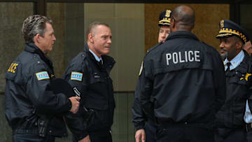 CHICAGO P.D. -- "Vows" Episode 12022 -- Pictured: (l-r) Shawn Hatosy as Deputy Chief Reid, Jason Beghe as Sgt. Hank Voight -- 