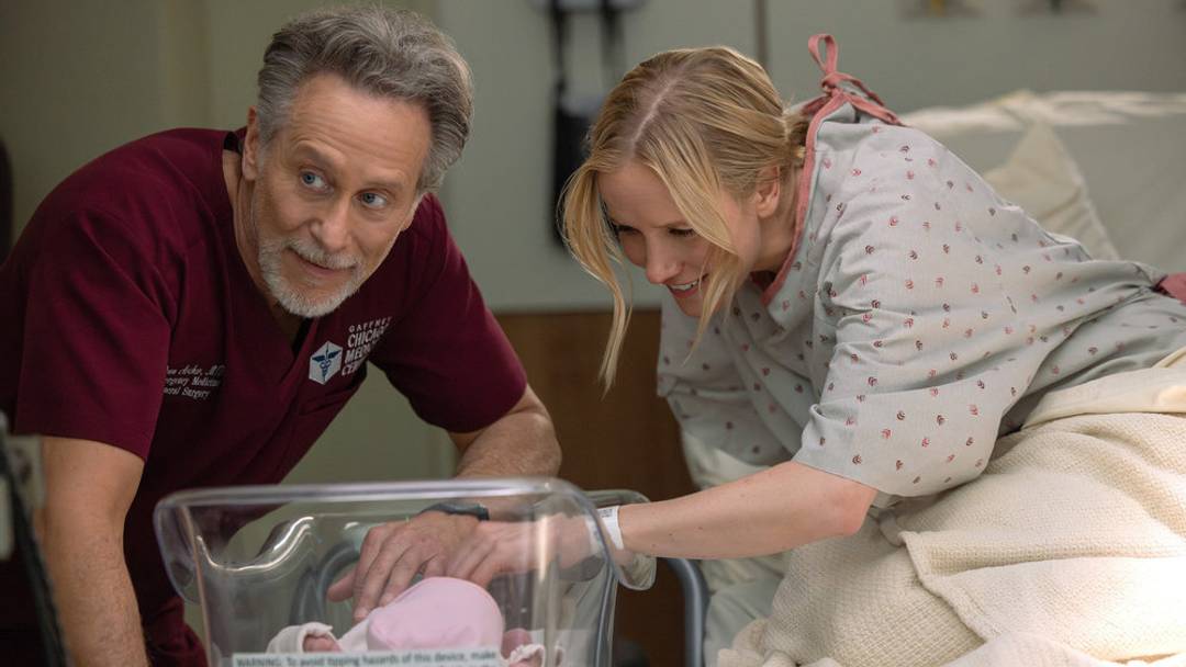 CHICAGO MED -- "Heaven Help Us" Episode 1121 -- Pictured: (l-r) Steven Weber as Dr. Dean Archer, Jessy Schram as Dr. Hannah Asher