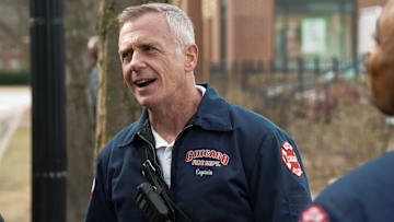 CHICAGO FIRE -- "Cut Me Open" Episode 13020 -- Pictured: David Eigenberg as Christopher Herrmann -- (Photo by: Elizabeth Sisson/NBC)