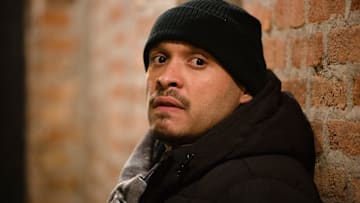 CHICAGO FIRE -- "Shut It Down" Episode 814 -- Pictured: Joe Minoso as Joe Cruz -- (Photo by: Adrian Burrows/NBC)