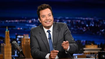 THE TONIGHT SHOW STARRING JIMMY FALLON -- Episode 2172 -- Pictured: Host Jimmy Fallon during promos on Monday, August 11, 2025 -- (Photo by: Todd Owyoung/NBC)