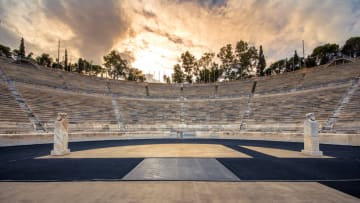 Panathenaic stadium in Athens, Greece