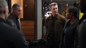 CHICAGO P.D. -- "Friends and Family" Episode 12009 -- Pictured: (l-r) Jason Beghe as Hank Voight, Shawn Hatosy as Deputy Chief Reid
