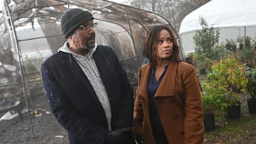 THE IRRATIONAL -- "Scorched Earth" Episode 108 -- Pictured: (l-r) Jesse L. Martin as Alec Mercer, Maahra Hill as Marisa -- (Photo by: Sergei Bachlakov/NBC)