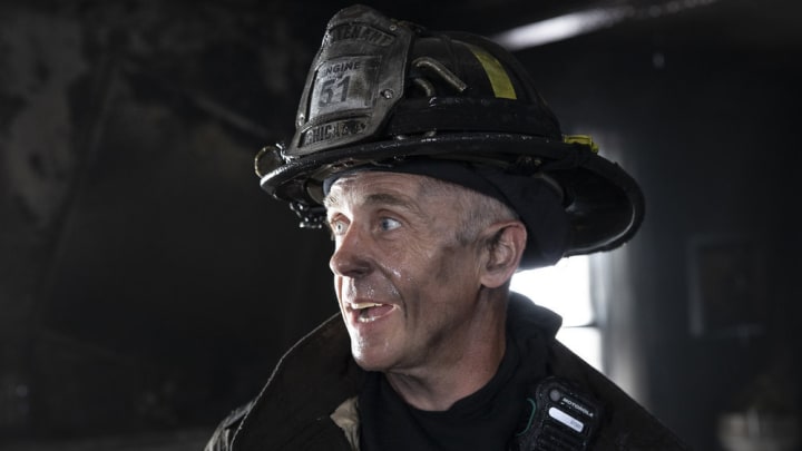 CHICAGO FIRE -- "Seeing Is Believing" Episode 808 -- Pictured: David Eigenberg as Christopher Herrmann -- (Photo by: Adrian Burrows/NBC)