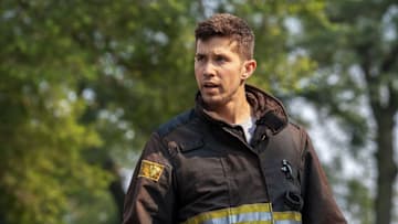 CHICAGO FIRE -- "Kicking Down Doors" Episode 1401 -- Pictured: Brandon Larracuente as Sal Vasquez -- (Photo by: Peter Gordon/NBC)