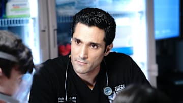 CHICAGO MED -- "Stories, Secrets, Half Truth and Lies" Episode 615 -- Pictured: Dominic Rains as Crockett Marcel -- (Photo by: Elizabeth Sisson/NBC)