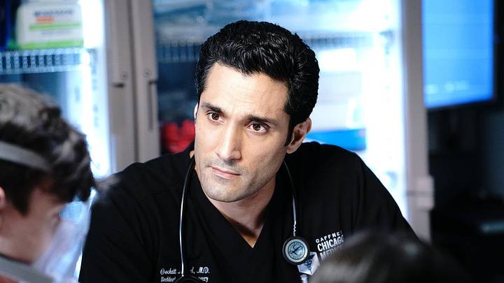 CHICAGO MED -- "Stories, Secrets, Half Truth and Lies" Episode 615 -- Pictured: Dominic Rains as Crockett Marcel -- (Photo by: Elizabeth Sisson/NBC)
