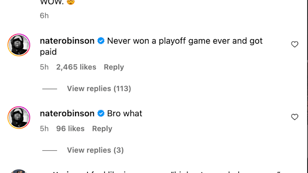 Nate Robinson's Comment