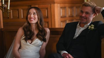 CHICAGO P.D. -- "Vows" Episode 12022 -- Pictured: (l-r) Marina Squerciati as Officer Kim Burgess, Patrick John Flueger as Officer Adam Ruzek