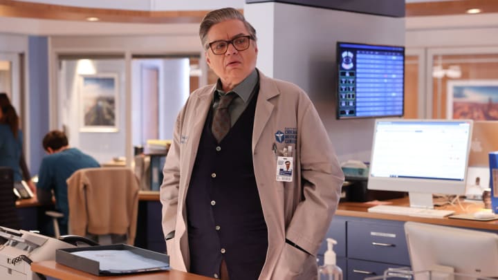 CHICAGO MED -- "Row Row Row Your Boat on a Rocky Sea" Episode 09001 -- Pictured: Oliver Platt as Dr. Daniel Charles -- (Photo by: George Burns Jr/NBC)
